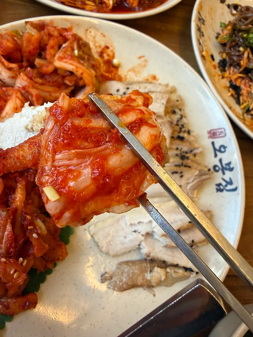 Bossam kimchi at Obongjip Samseong Branch