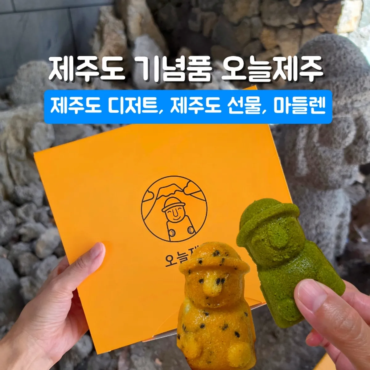 Today Jeju's dol hareubang-shaped madeleine, Harubangne