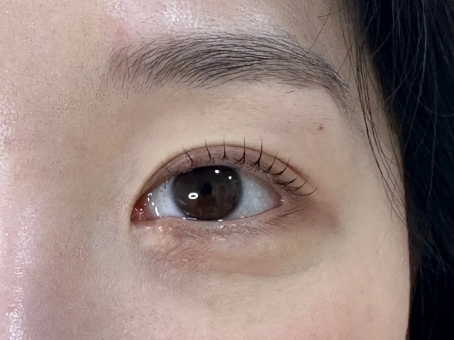 속눈썹펌 후 또렷해진 눈매