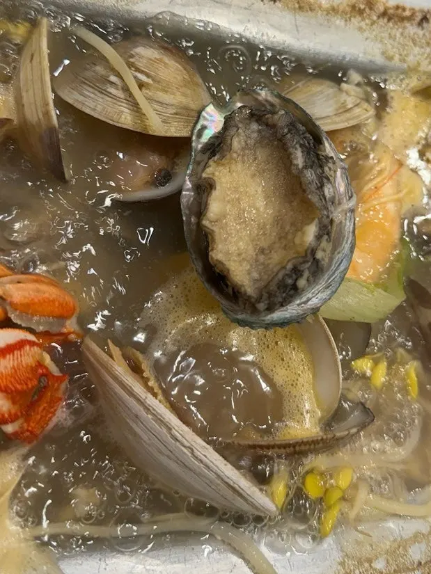 Richer seafood broth with mussels