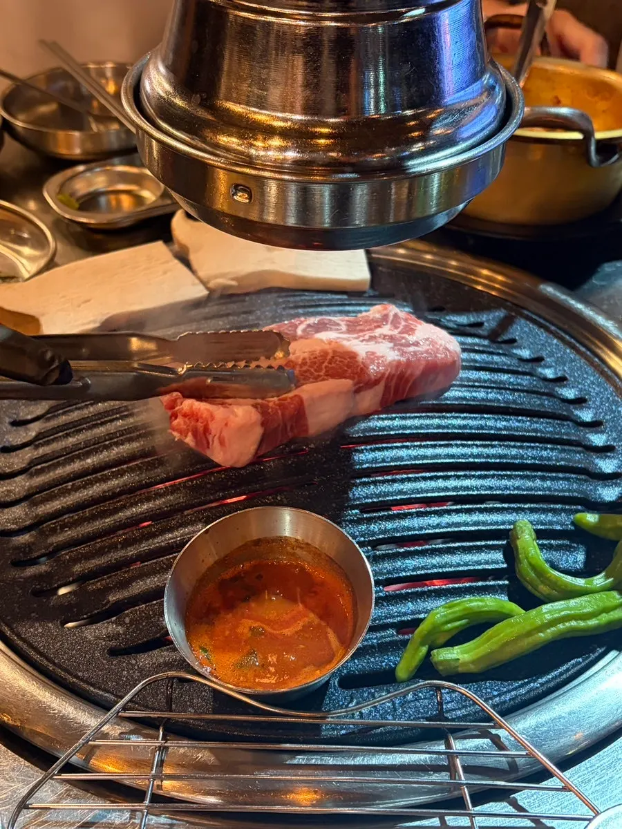 Table grill and meat guide