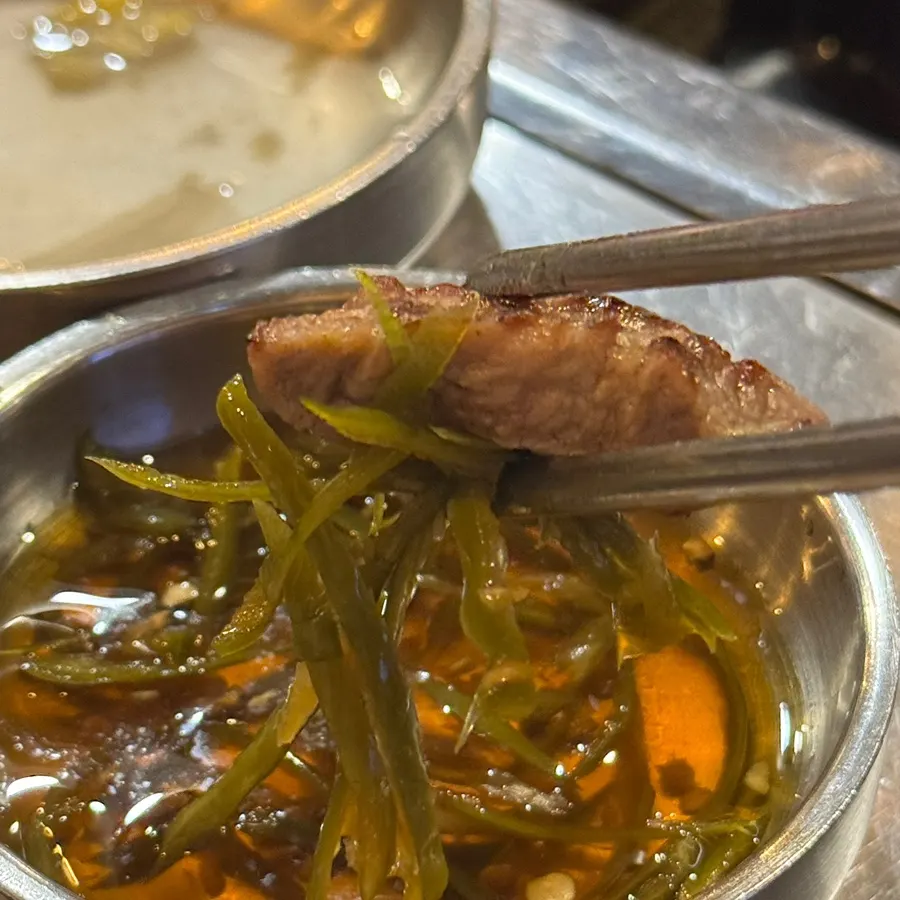 Golden grilled Iberico pork neck