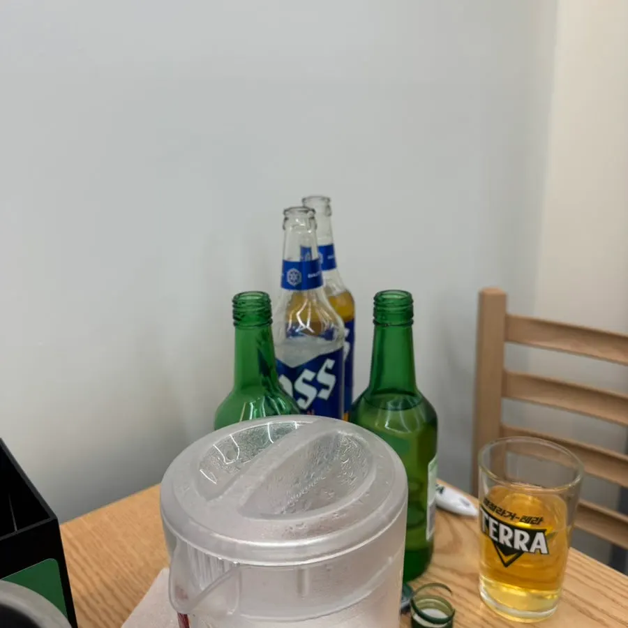 남은 밥을 볶아 마무리한 부대찌개