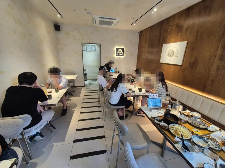 Wood-toned interior at Himawari