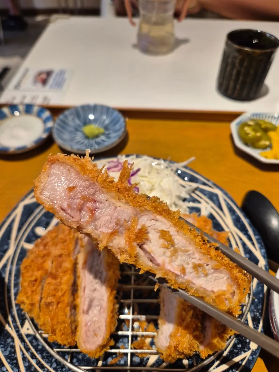 Loin katsu set and side dishes