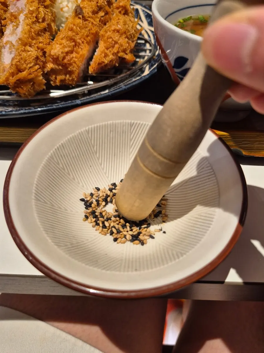 Finishing a meal at Himawari Yangju Okjeong Main Branch