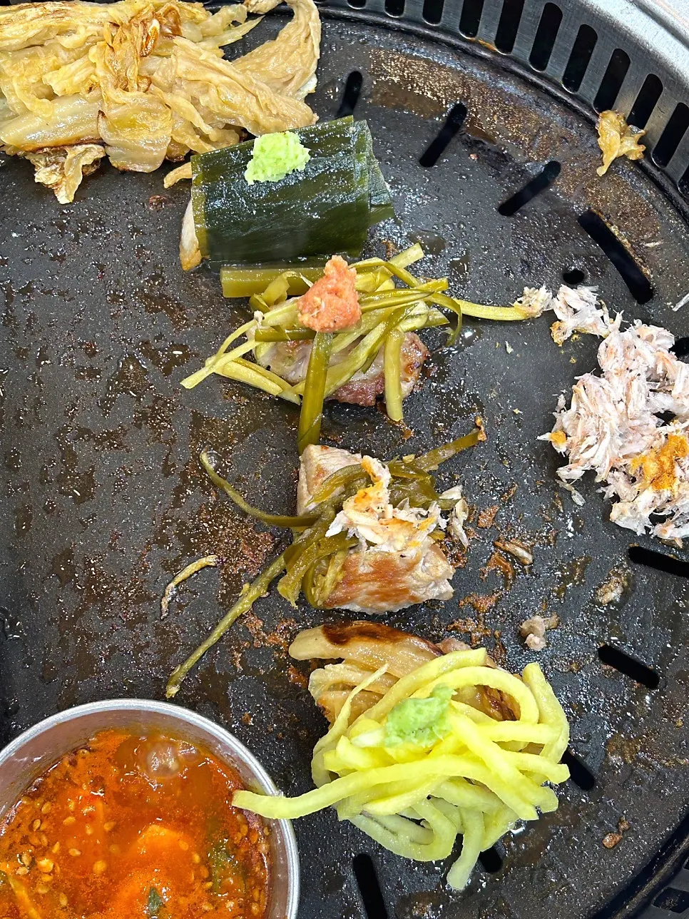 알맞게 구워진 숙성 돼지고기
