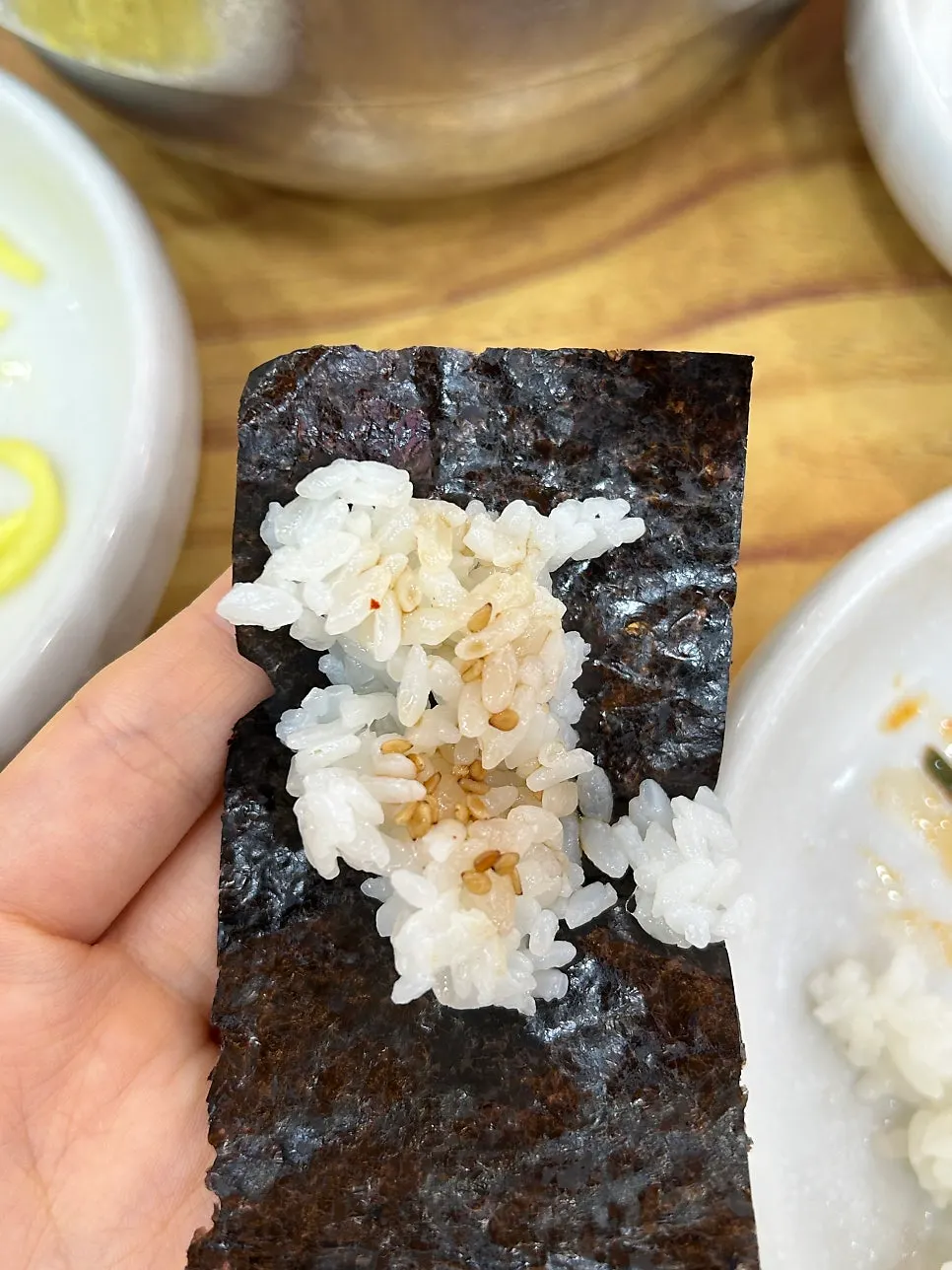 점심특선으로 나온 돌솥밥