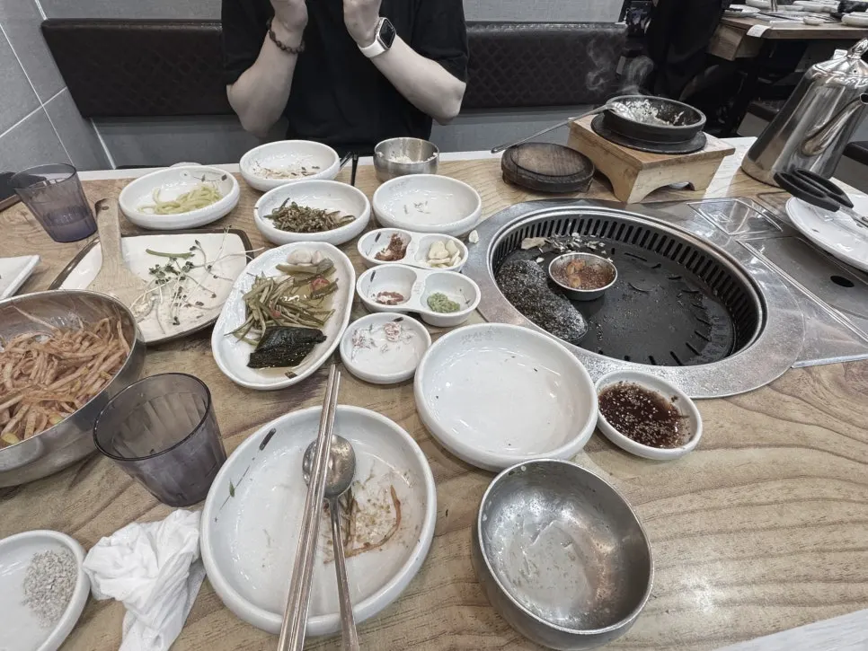 식사 마무리 누룽지 숭늉