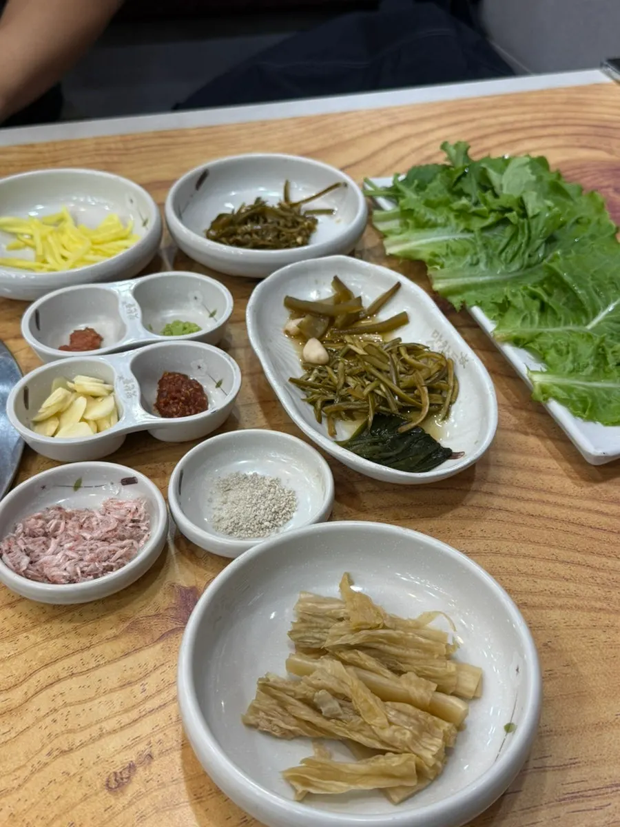 Basic side dishes set on the table