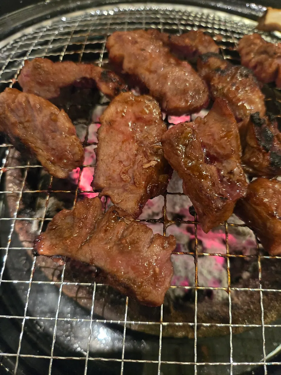 Close-up of fully grilled bbolsal