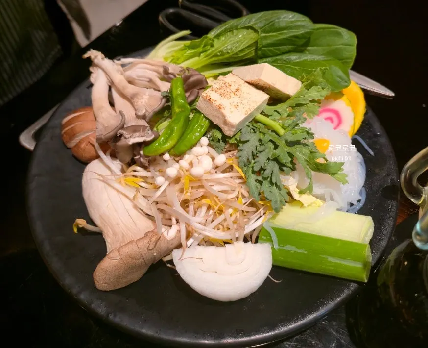 US beef eye of round with raw egg, konjac, and tofu