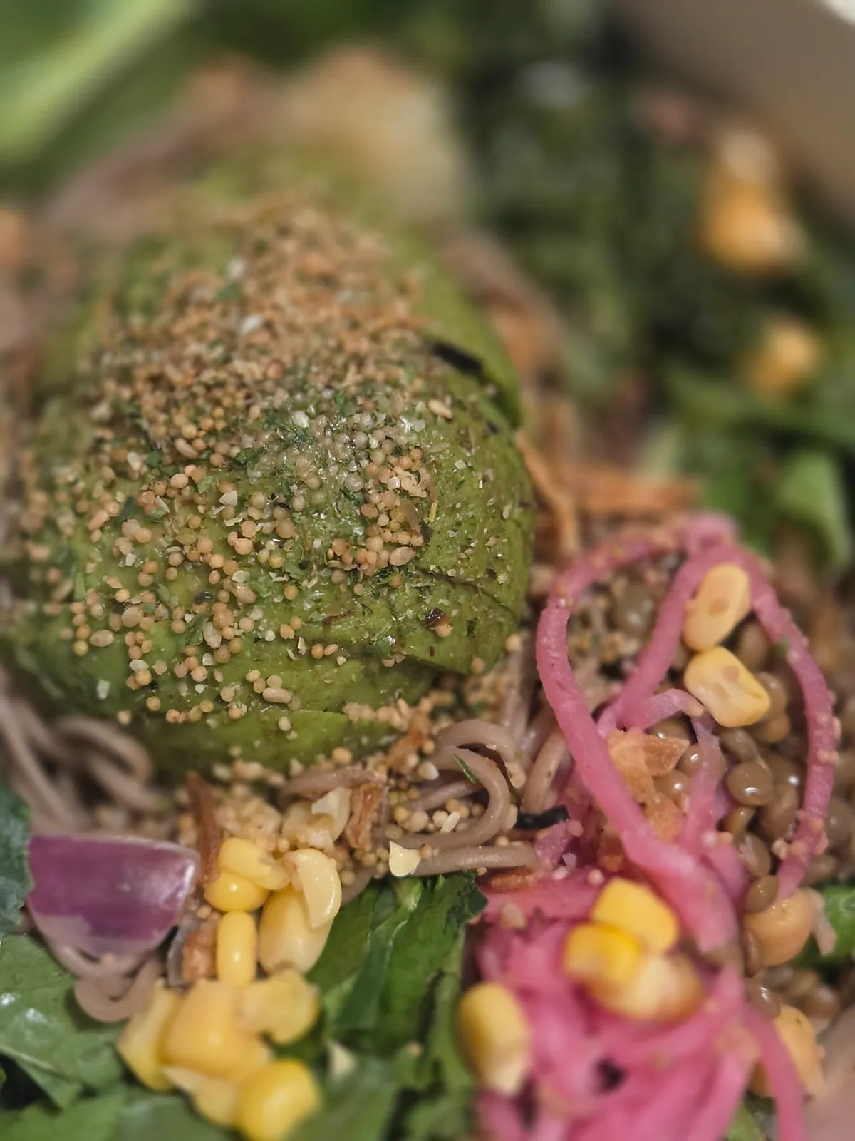 A bowl of avocado poke at Olla Poke Seocho Gyodae Branch