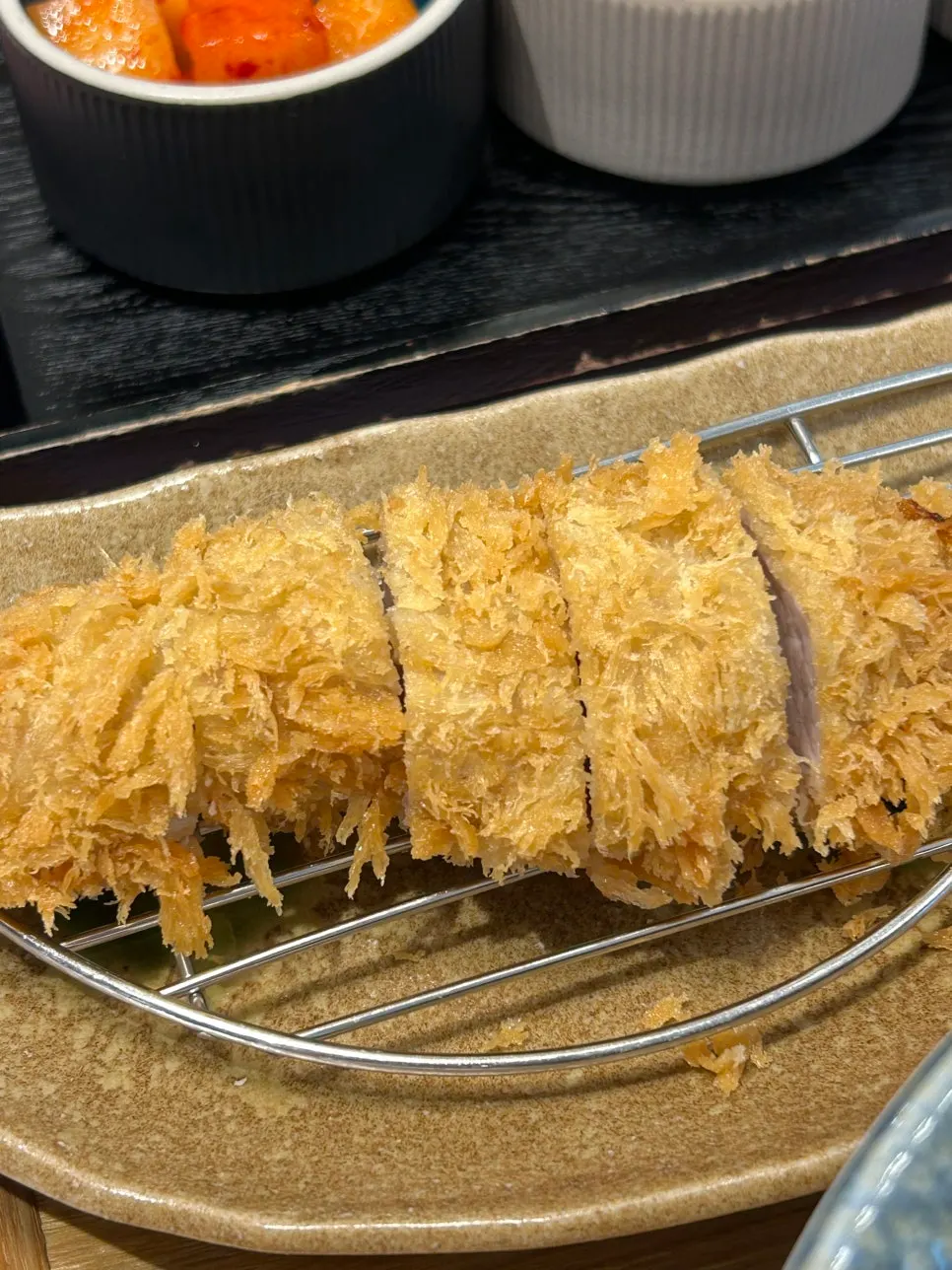 Thickly fried hire (tenderloin) katsu