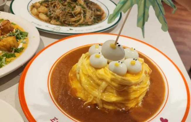 Group shot of the three a la carte Omil dishes served in a row
