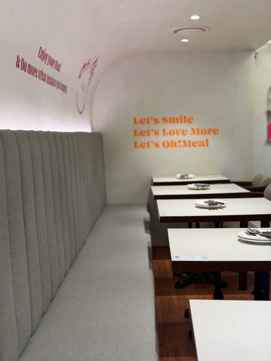 Window-facing bar seats for solo dining