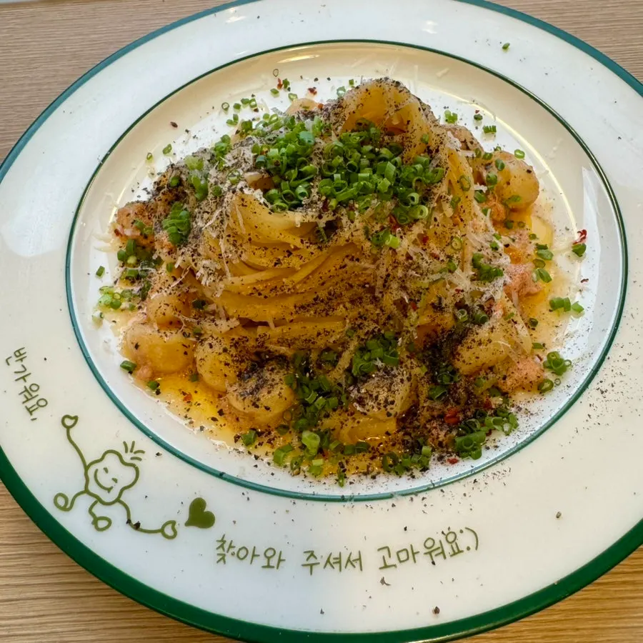 Omil's spicy cod roe oil pasta