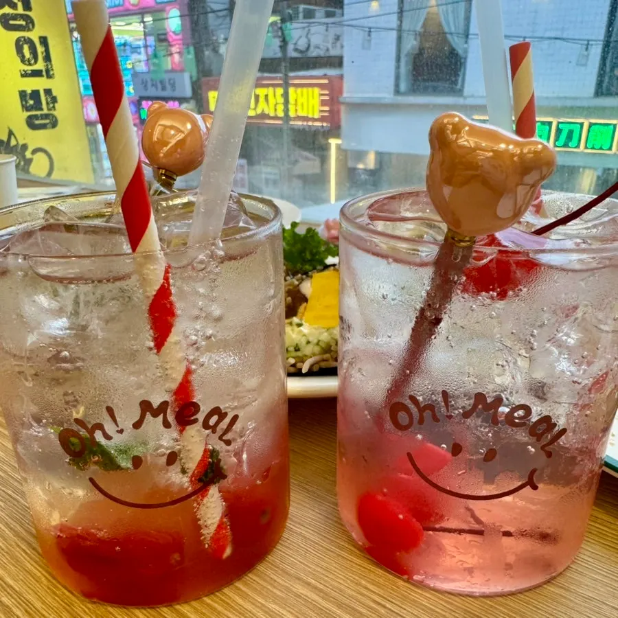 Omil's tomato basil ade and cherry ade