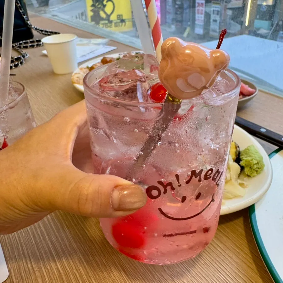 A refreshing glass of tomato basil ade