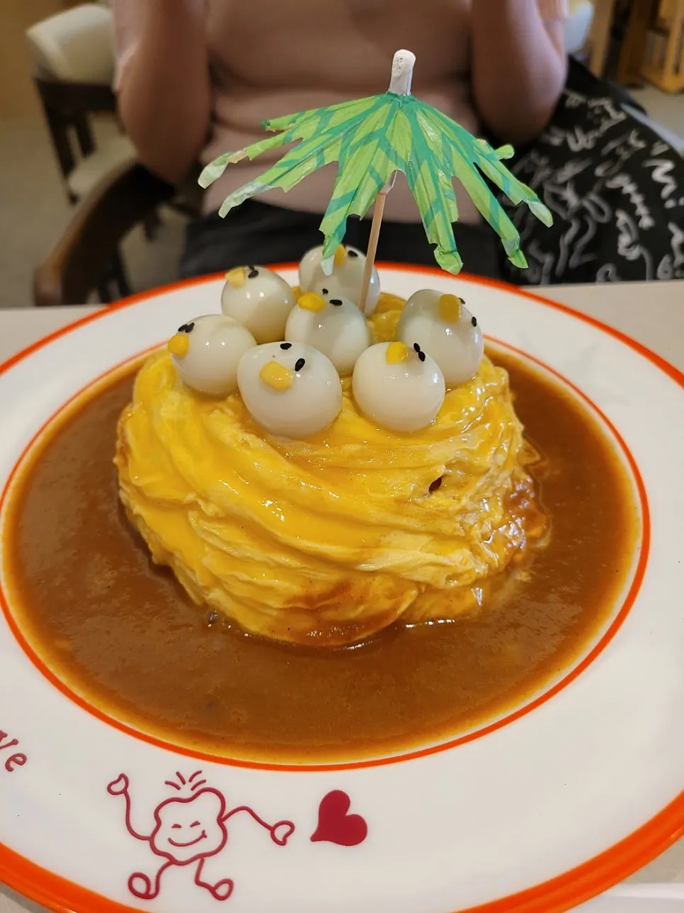 ラバーダックオムライス一皿
