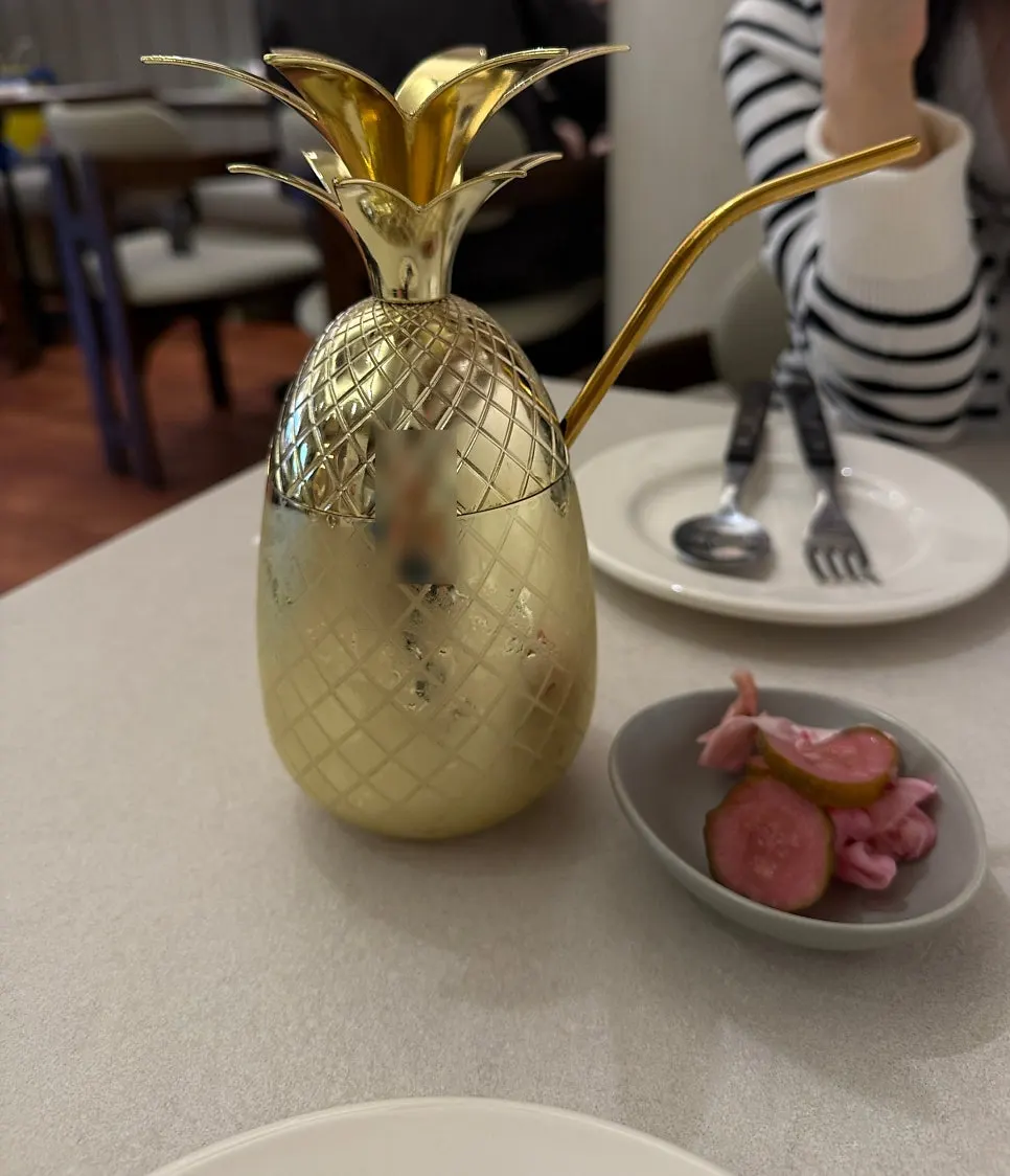 Oh! Pineapple Ade served in a pineapple-shaped cup