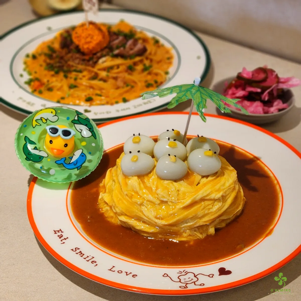 오밀 혜화대학로점 2인세트 한상 차림