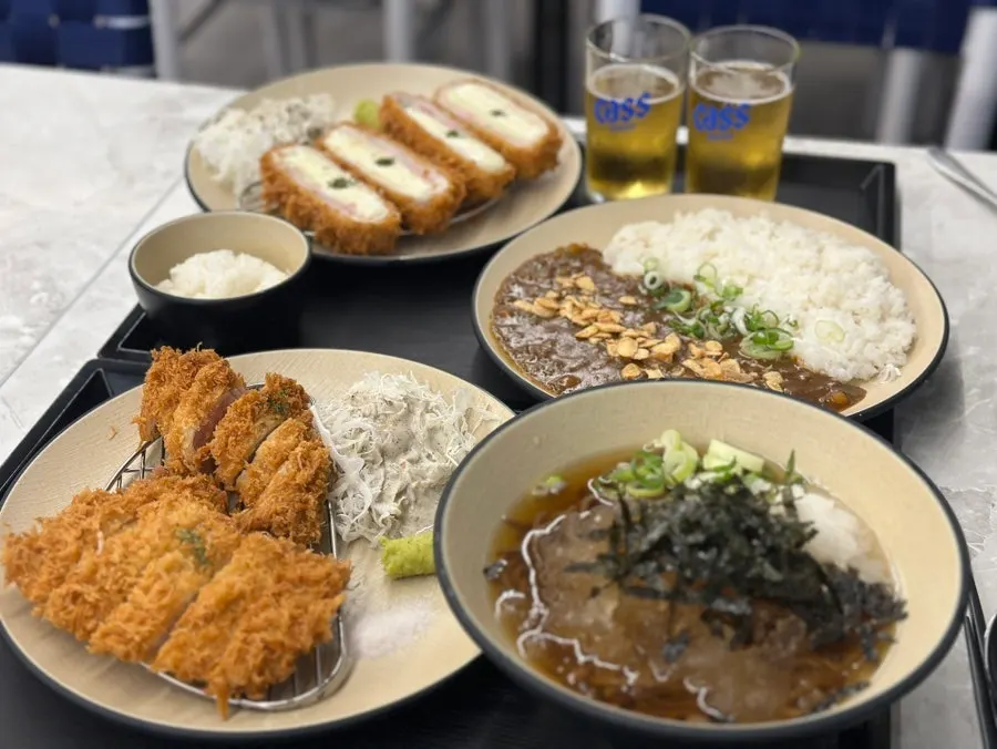 Cold soba set with tenderloin and loin katsu