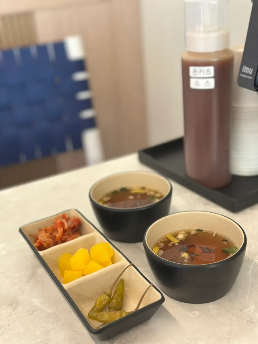 Self-serve corner at Omi Katsu