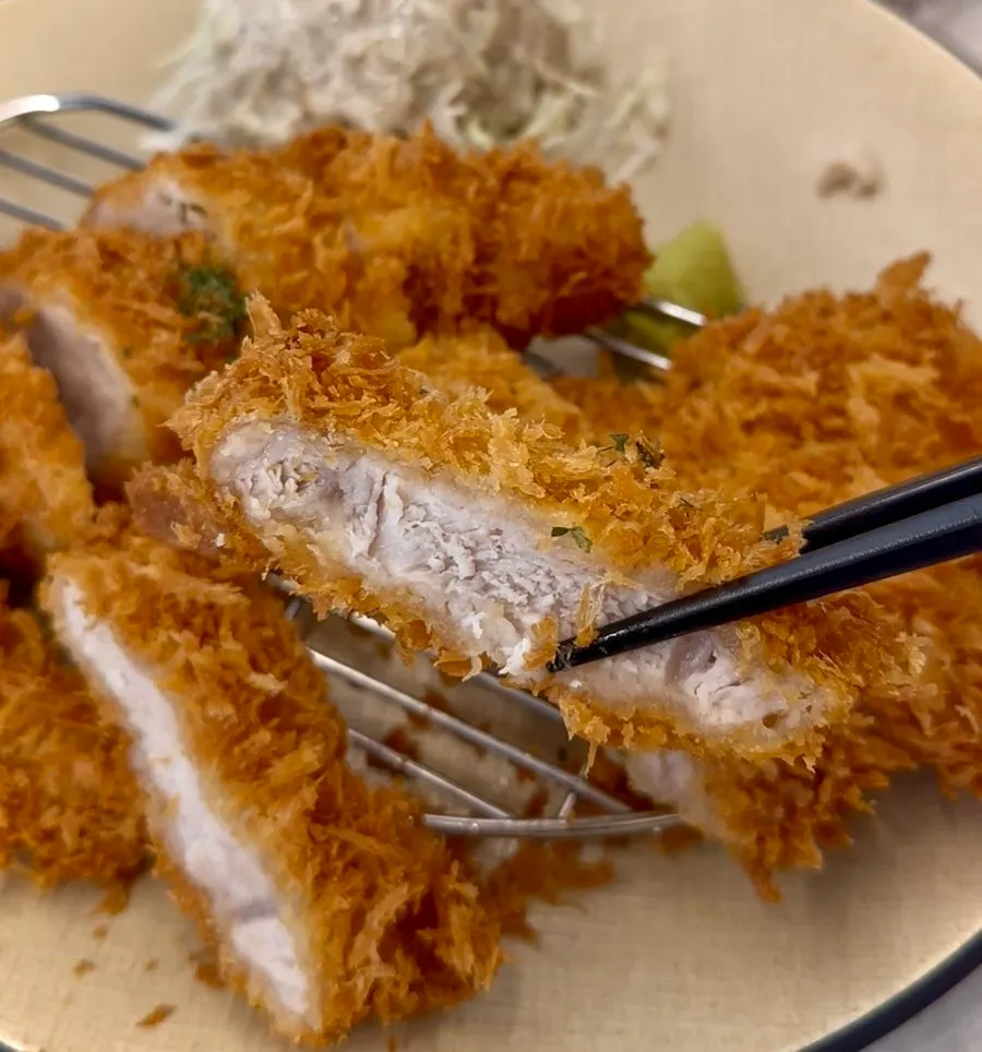 Cross-section of the loin katsu at Omi Katsu
