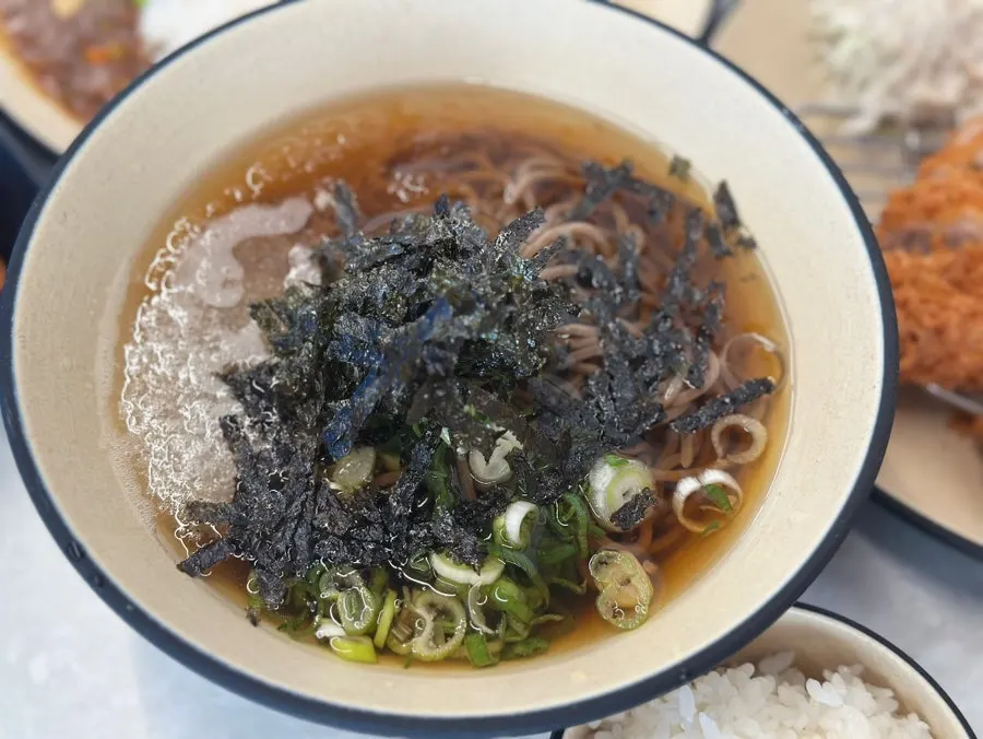 A refreshing bowl of cold soba