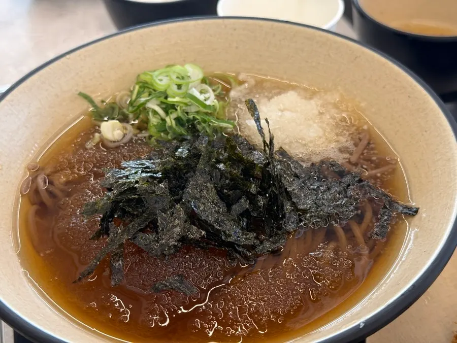 오미카츠 냉모밀세트 한 상