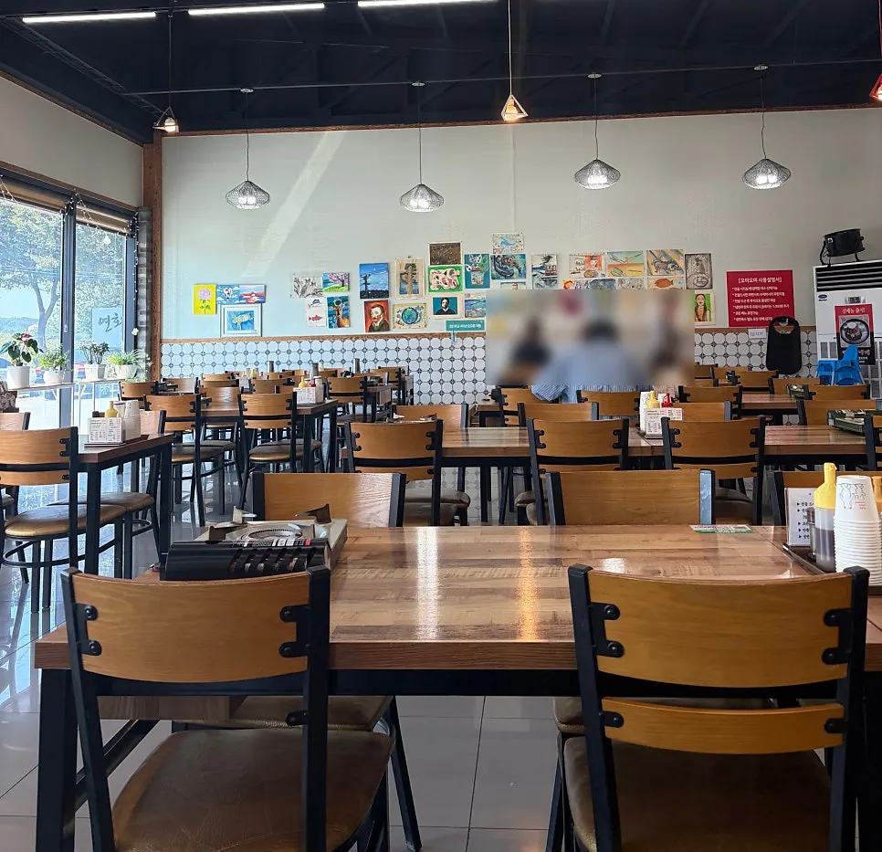 Spacious interior dining hall