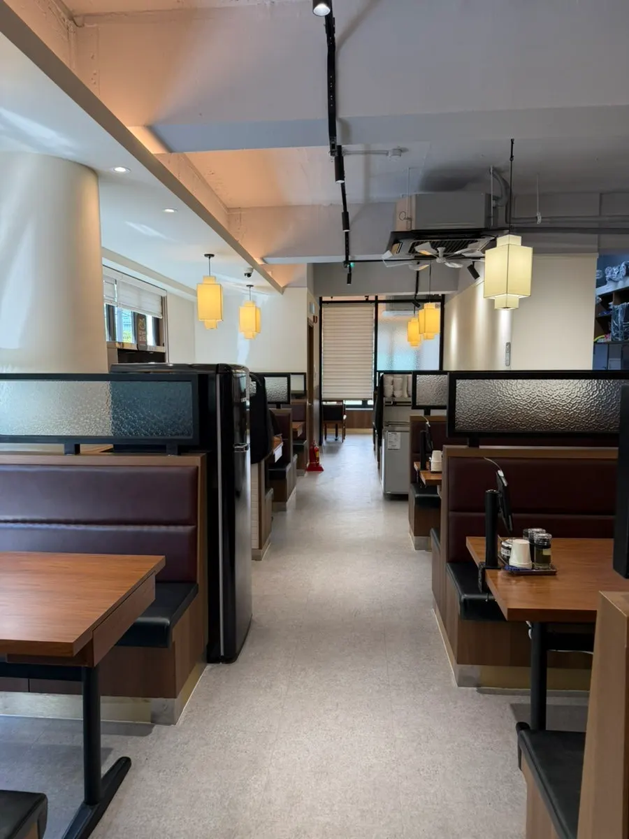 Waiting area for customers during busy hours