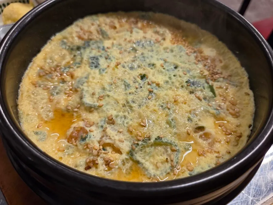 참기름 맛이 진한 새우계란찜