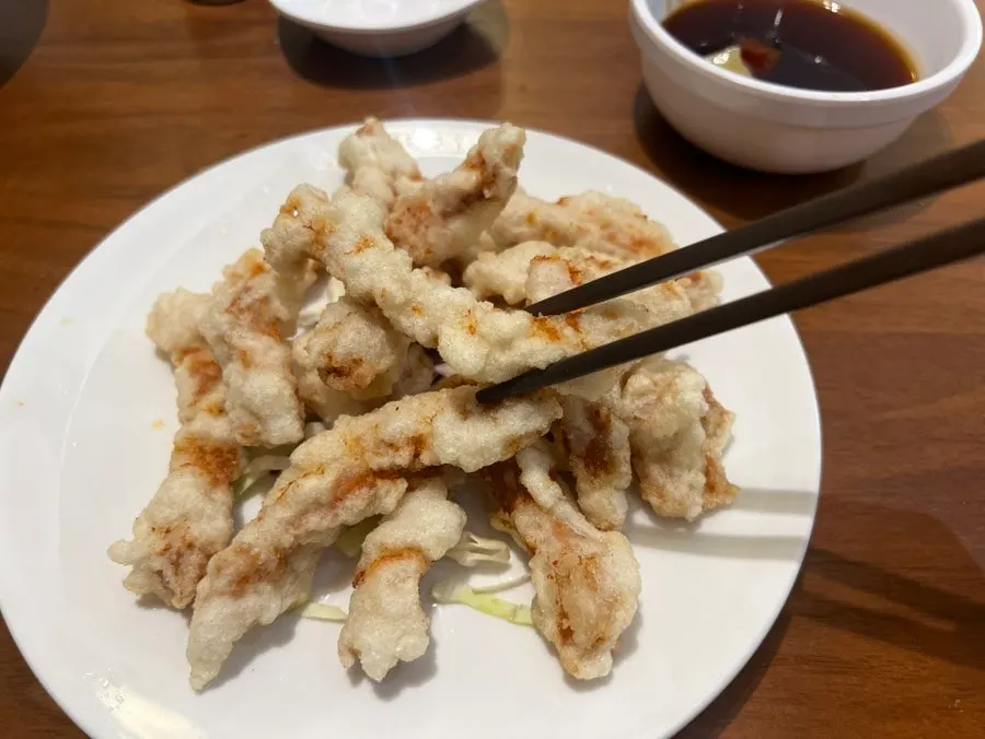 Crispy fried small tangsuyuk from Yugwanjang