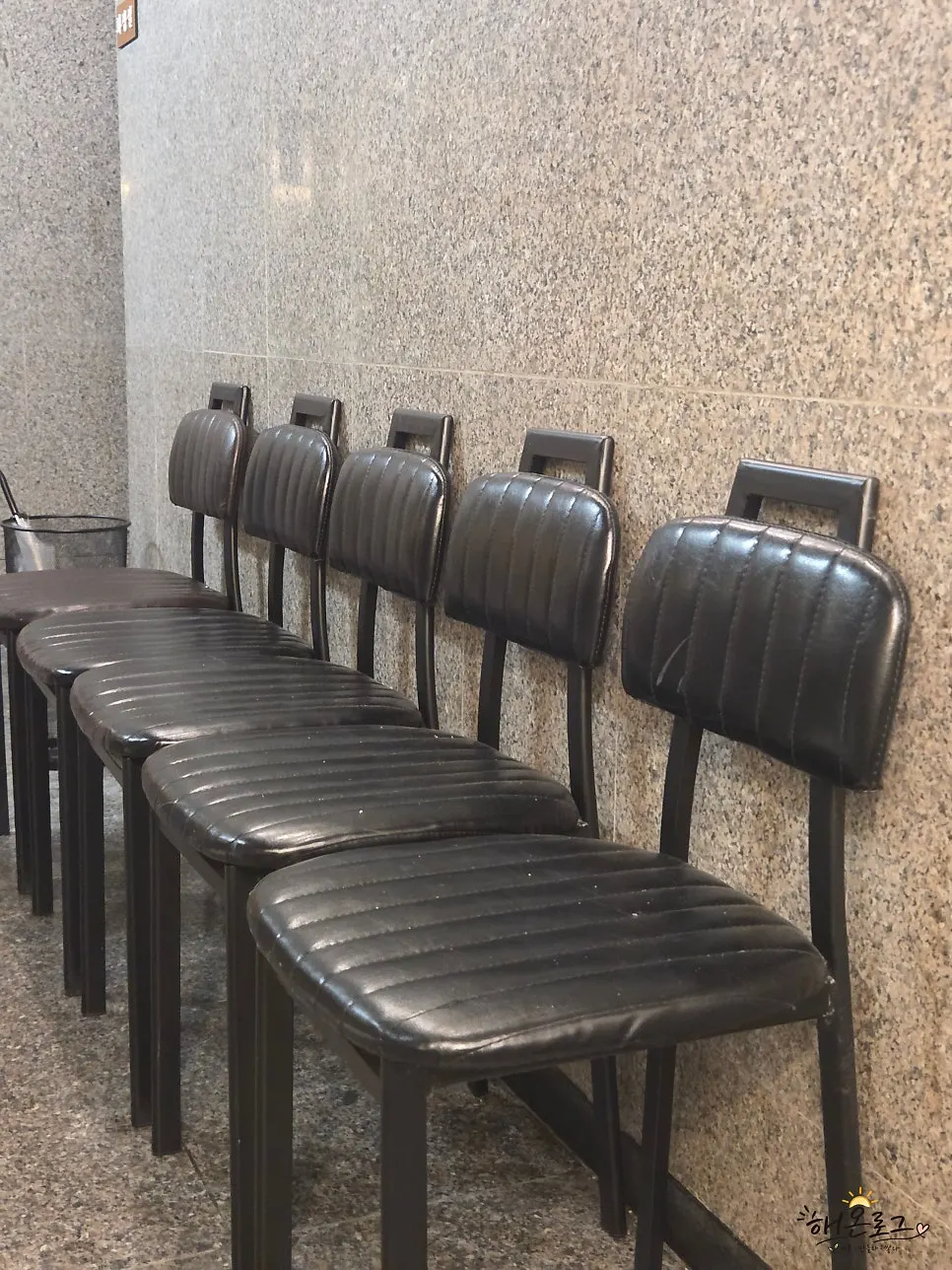 Waiting seats at the 2nd floor entrance