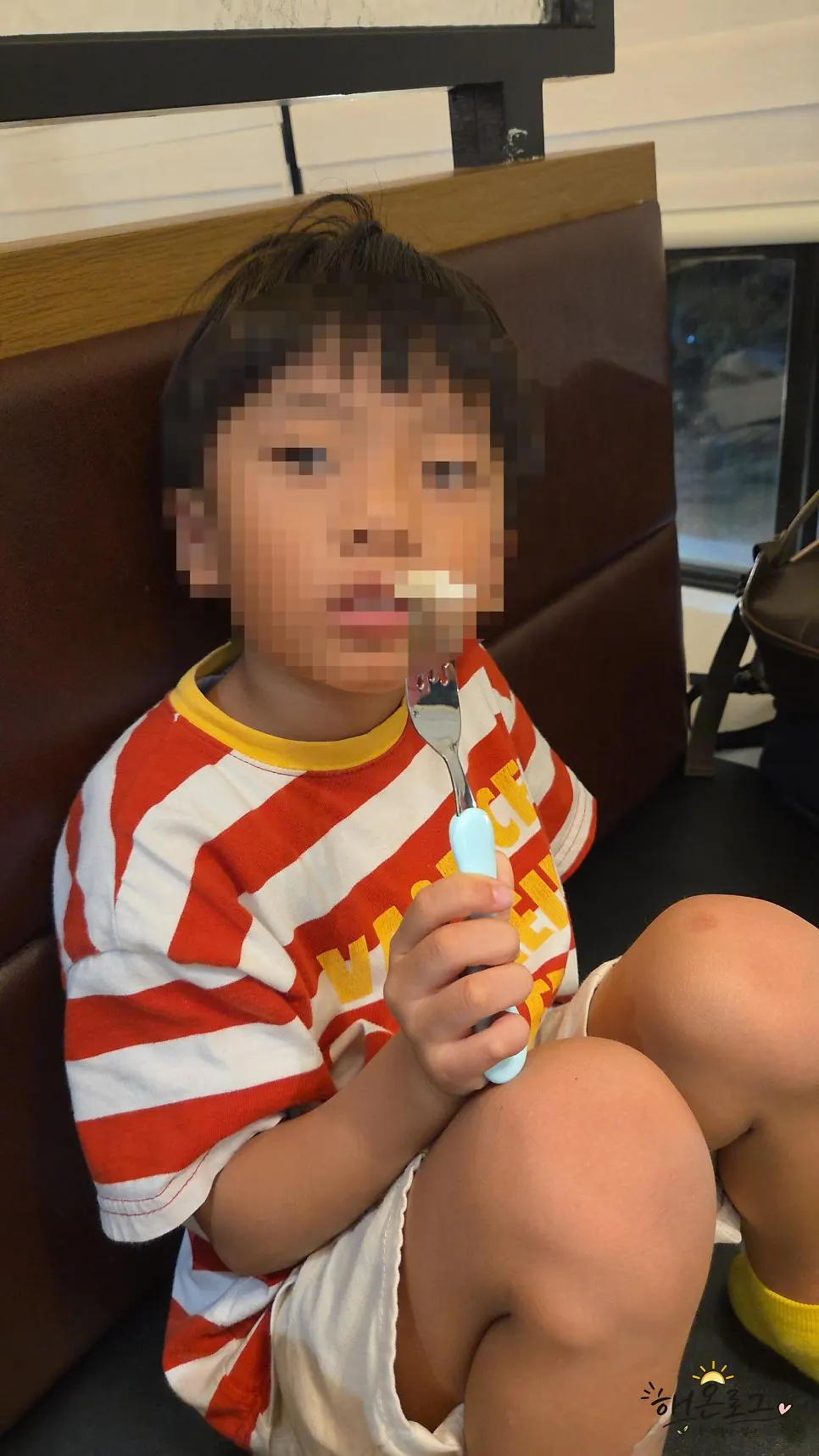Child eating who loves cuttlefish