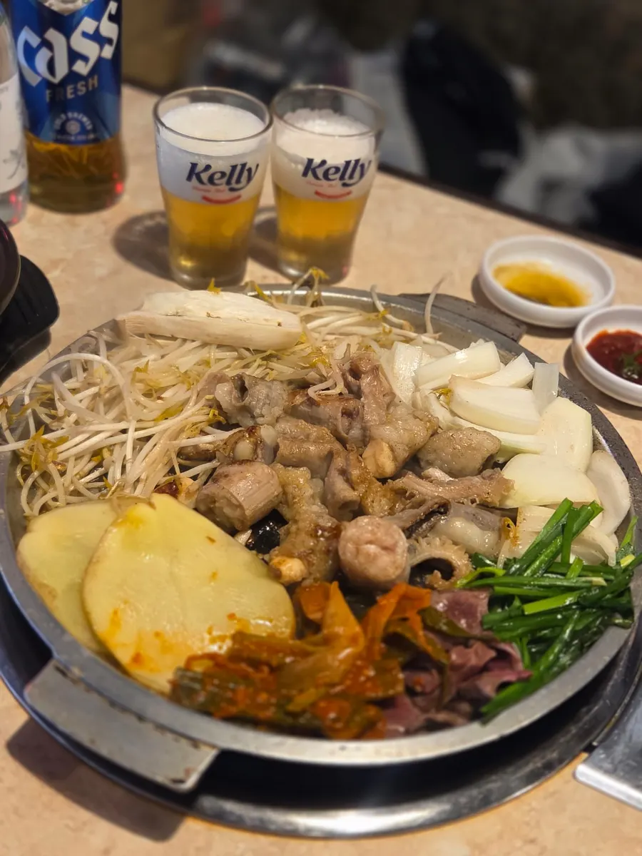 200g assorted gopchang menu