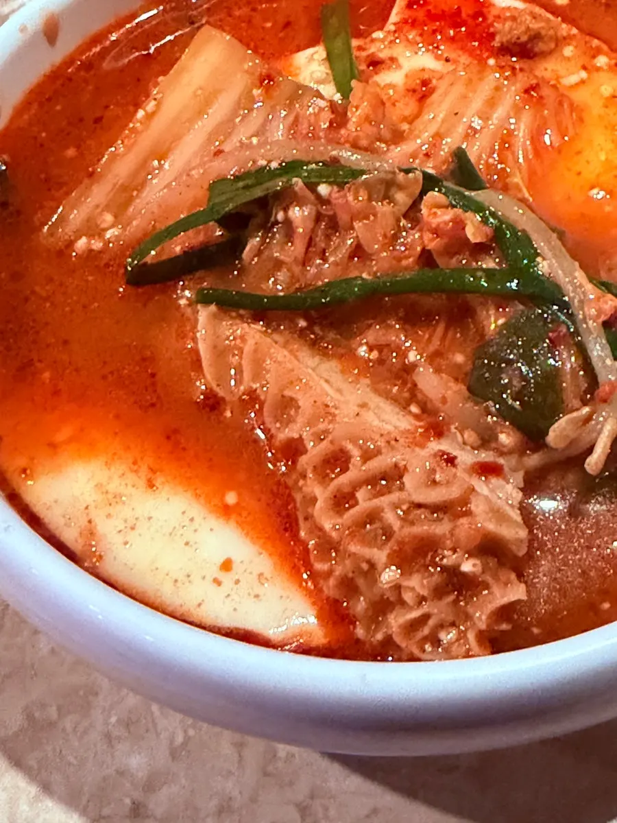 식사를 마무리한 커플세트 상차림