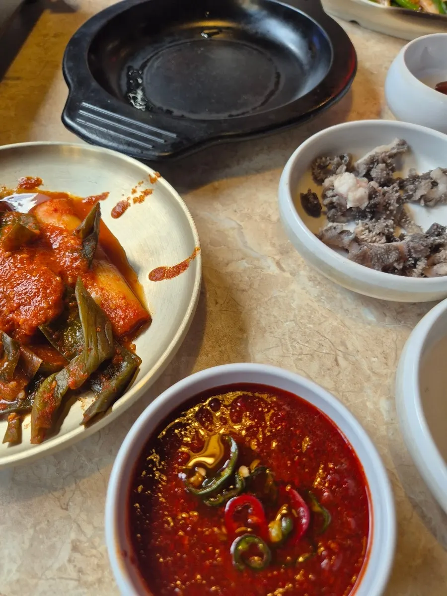 Beef tripe served as a standard side dish
