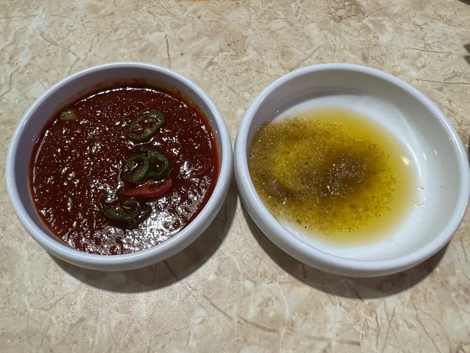 Omokgyo Gopchang's secret dipping sauce