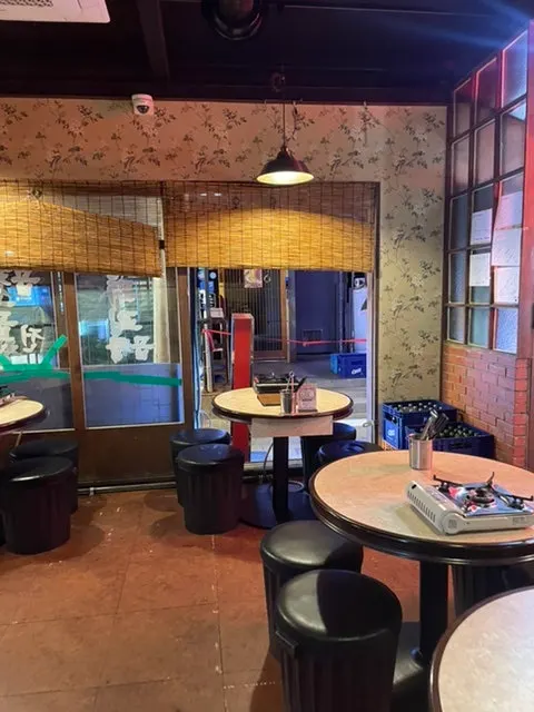Interior of Omokgyo Gopchang with a retro atmosphere