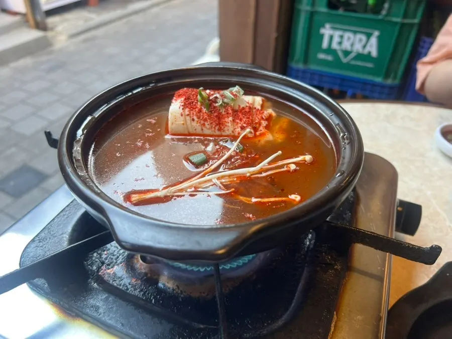 기본으로 제공되는 순두부찌개