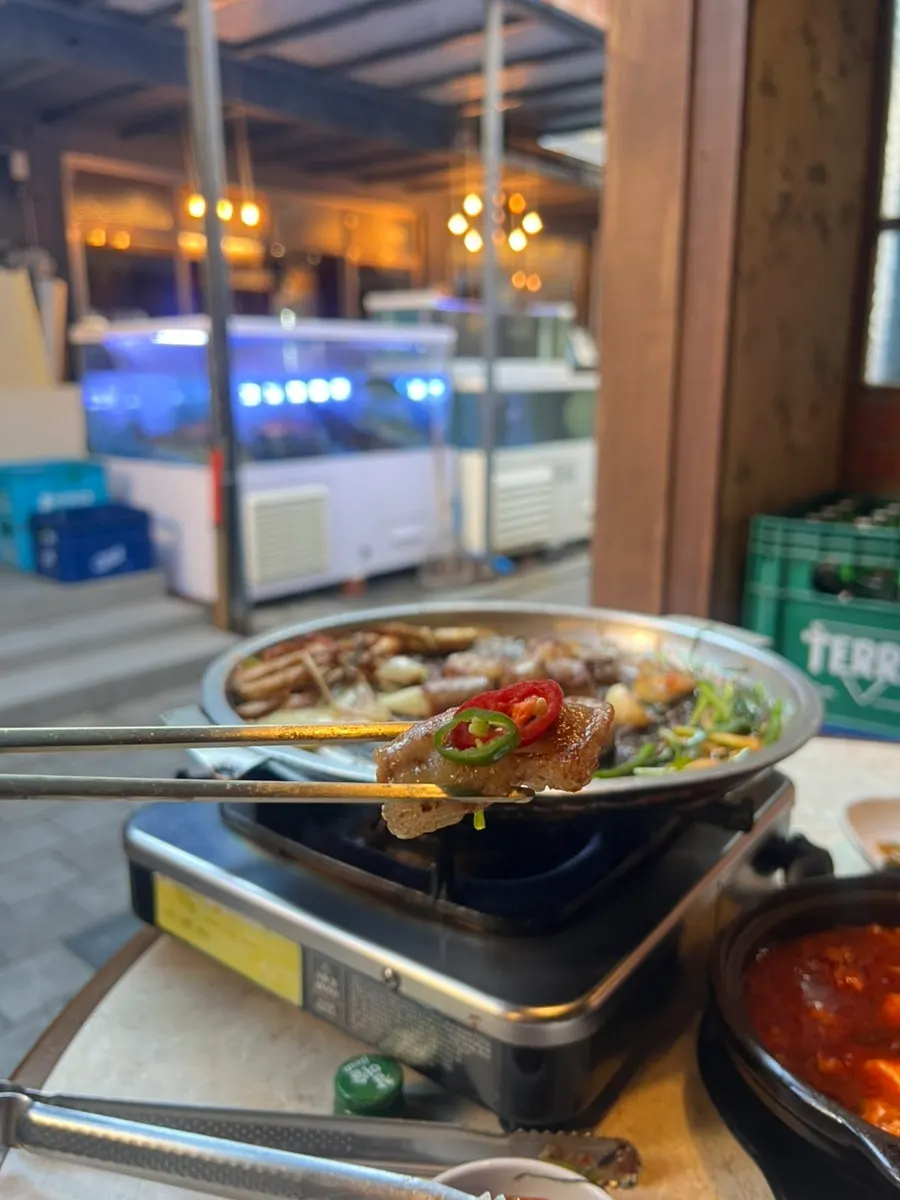 두툼하게 구워진 대창