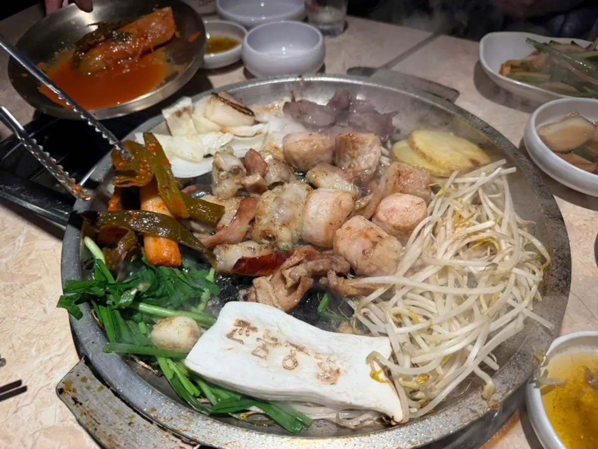 Mixed gopchang platter packed full of intestine fat