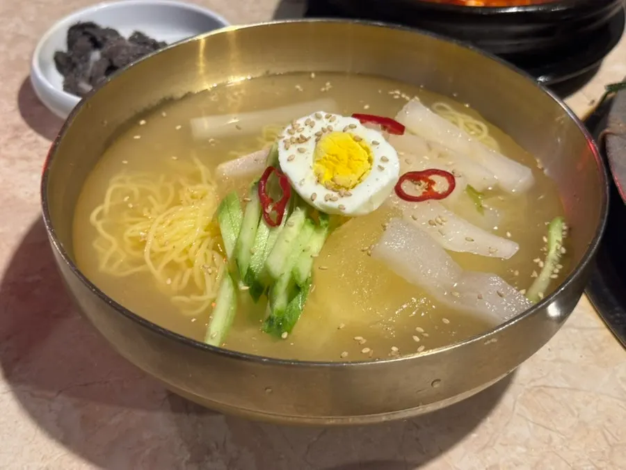 시원한 오목교동치미국수 한 그릇