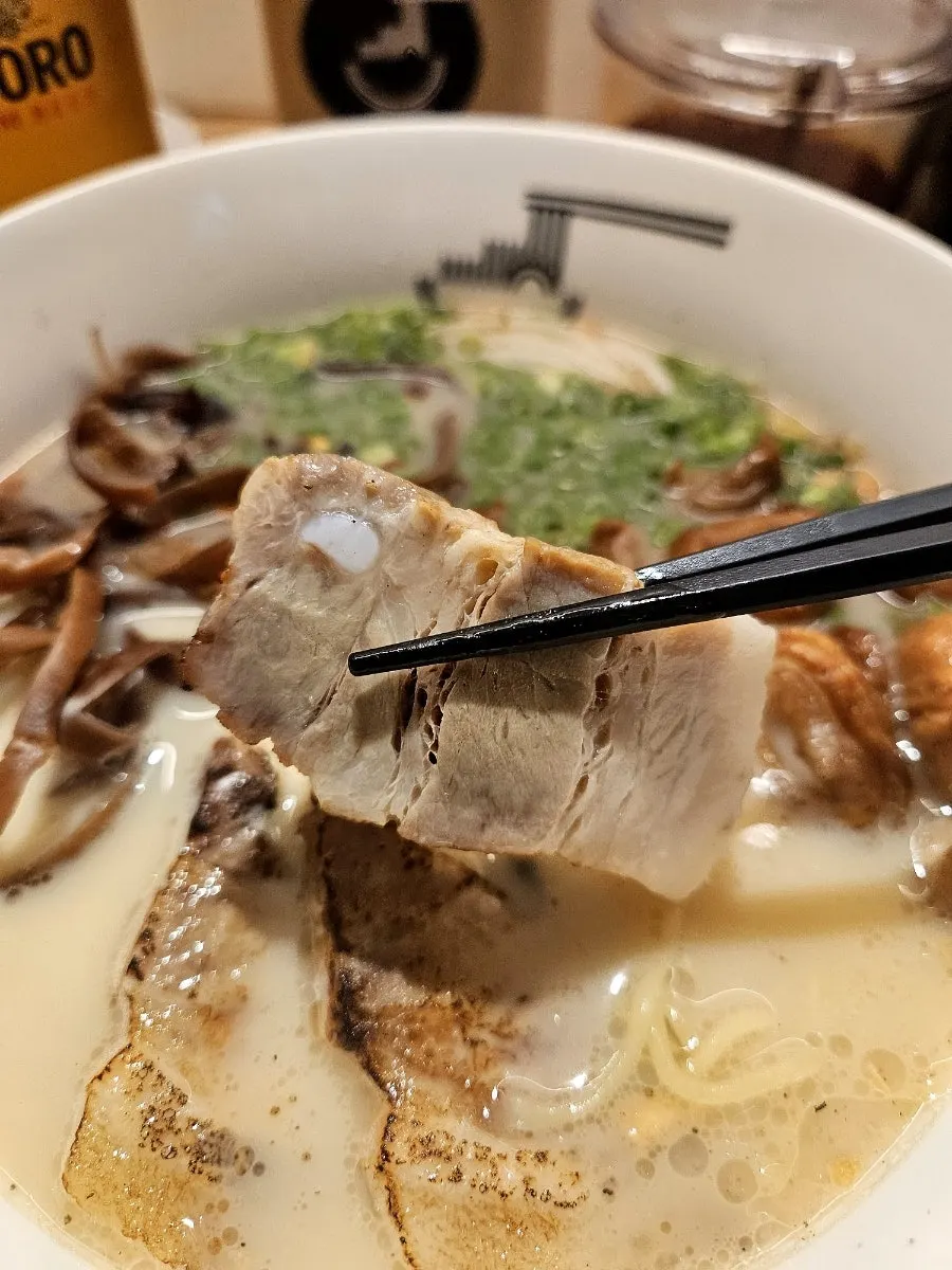 Motsu ramen with rich broth