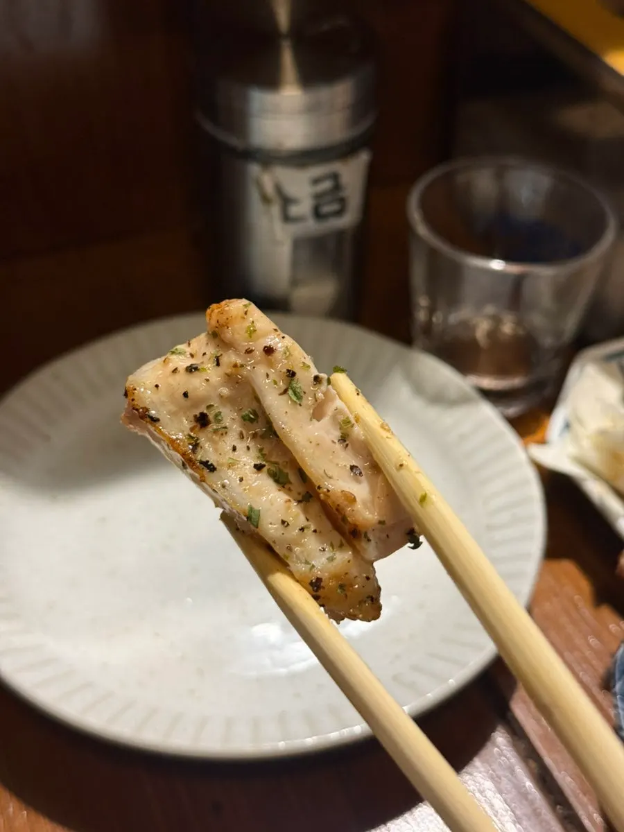 Chicken breast and chicken heart skewers