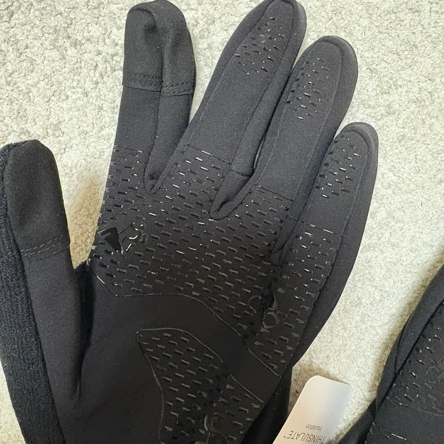 Winter gloves showing their material and shape