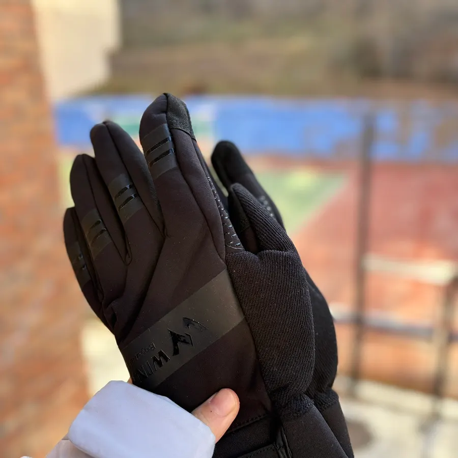 Ski gloves with waterproof construction
